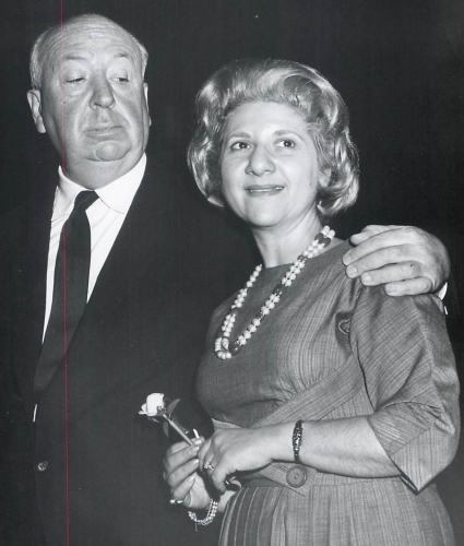 Sylvia W. Kauders under the eye of Alfred Hitchcock